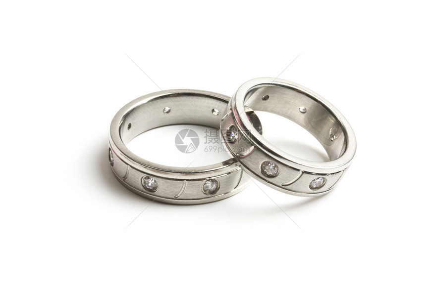 结婚戒指卓越婚礼新娘婚姻白色传统首饰钻石宝石誓言图片