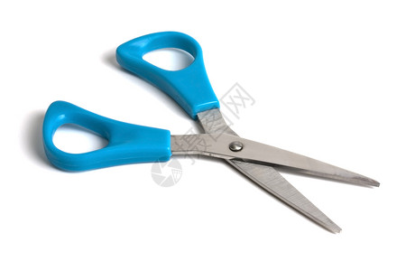 蓝剪刀剪子家庭工作补给品缝纫刀具插条工具剪刀裁缝背景