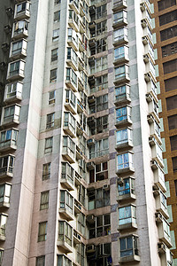 香港的公寓楼大楼生活住宅城市纹理砖块建筑学石头市中心洗衣店建筑背景图片