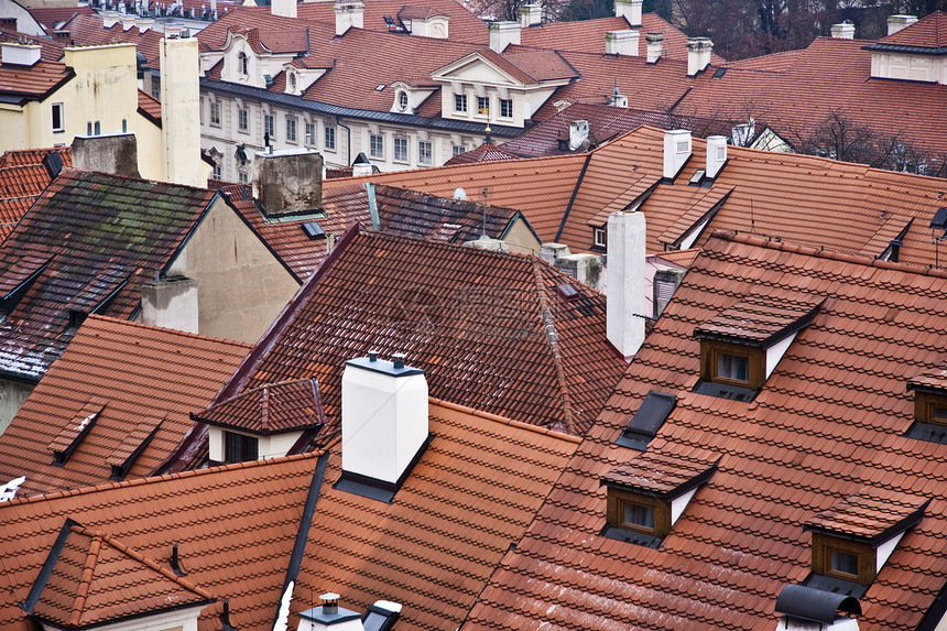 建筑物的红色屋顶棕色制品历史性文化材料陶瓷财产房子条纹图片