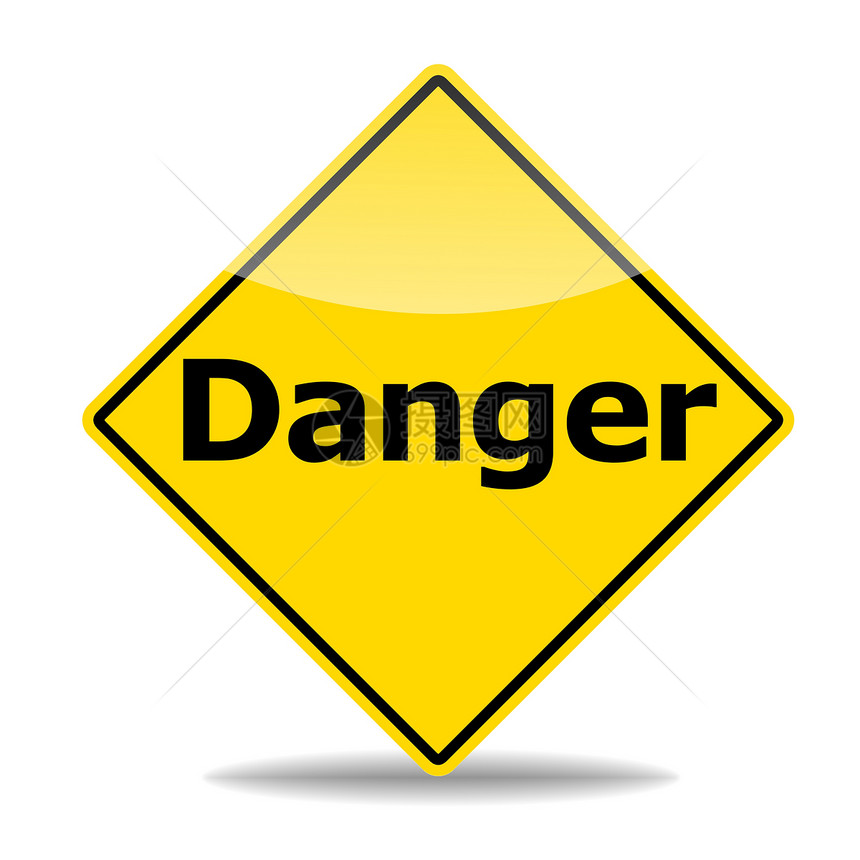 风险风险概念警告事故预防投资危险插图注意力损害警报战略图片