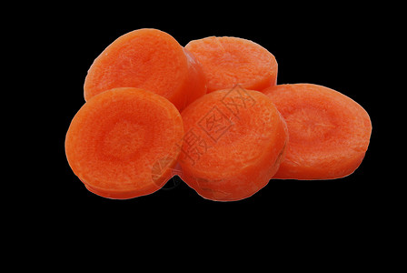 切片胡萝卜蔬菜橙子圆形背景图片