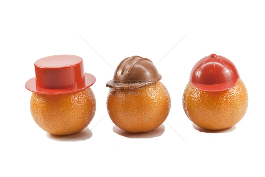 头饰上的新橘子果汁头盔橙皮帽子水果图片