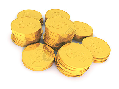 黄金硬币的制作背景图片