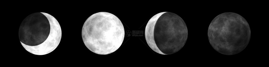 月球阶段残月满月流星轨道行星辉光卫星宇宙月亮陨石图片