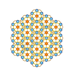 3D 网络模式等距体积六边形对称化数据立方体背景图片