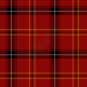 苏格兰格子红Tartan 无缝无缝模式背景
