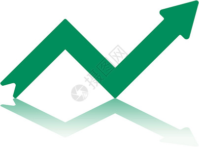 绿色增长箭对角线库存生长指示牌信号股票市场疗养倾斜反射利润背景图片