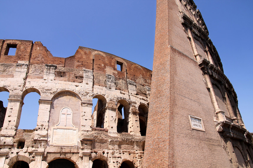 意大利罗马的巨集废墟建筑建筑学纪念碑竞技场角斗士历史地标旅行城市图片