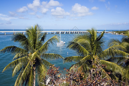 巴伊亚本田佛罗里达的假期游艇名楼钥匙旅行背景