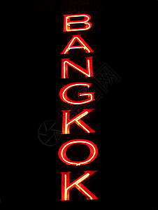 红色曼谷标志背景图片