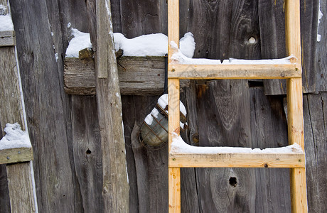 农村生活楼梯乡村木材木板木头谷仓背景图片