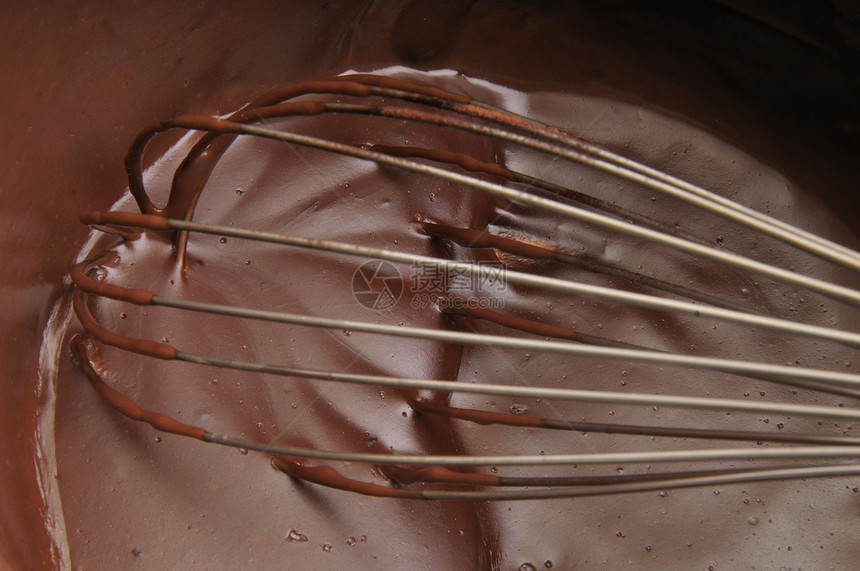 巧克力布丁甜点食物奶油状烹饪棕色图片