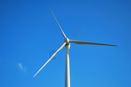 风力涡轮机回收环境技术蓝色涡轮活力发电机风车旋转生态背景图片