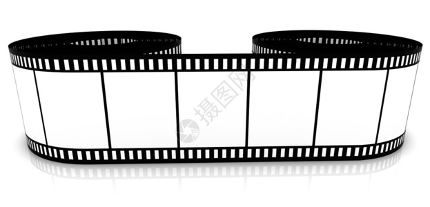 片头文字特效电影脱动画框架工作室相机拍摄视频反射边界黑色磁带背景