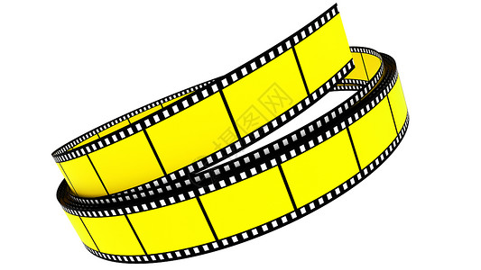 卷起的线段颜色胶片构图黄色框架链轮幻灯片磁带视频动画摄影夹子背景图片
