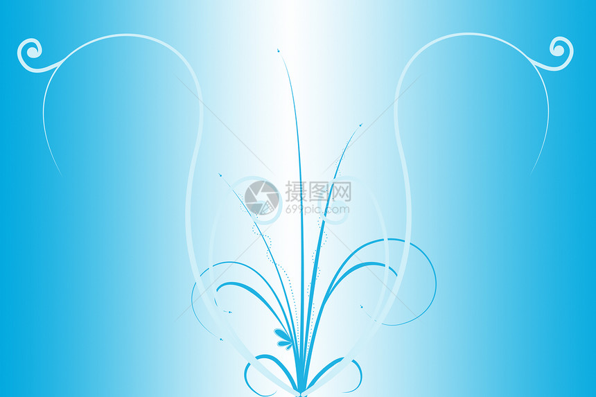 蓝色的抽象背景网络气泡艺术白色墙纸电脑图片