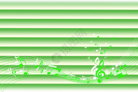 绿色音乐笔记的背景背景背景图片