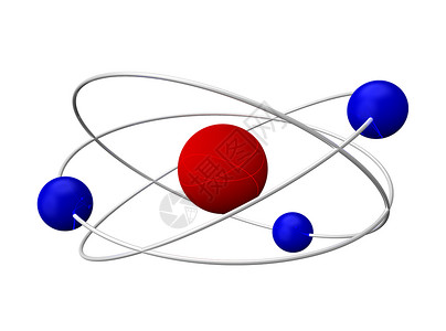 分子粒子质子生物学蓝色药品环绕椭圆物理教育科学背景图片