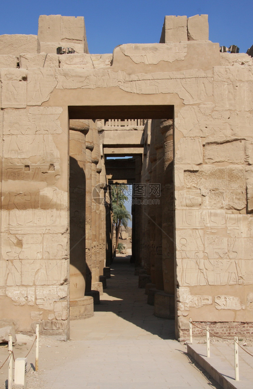 埃及卢克索纪念碑雕塑砂岩花岗岩考古学墙壁法老城墙寺庙历史图片