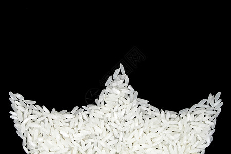 大米稻米黑色谷物食物背景图片
