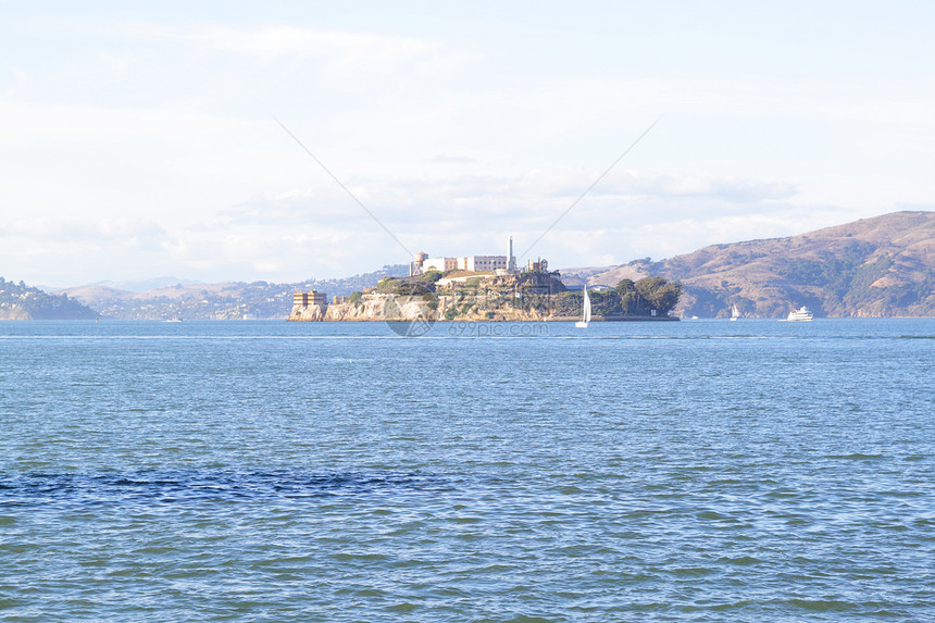 Alcatraz岛博物馆海岸建筑建筑学岩石博物馆地标旅行监狱海洋旅游图片