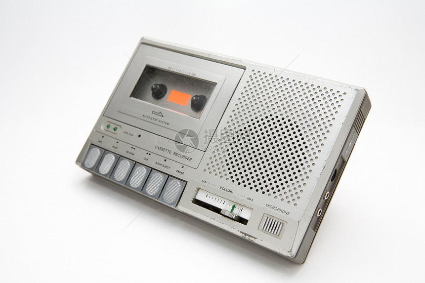Cassette 记录器袖珍磁带电池说话扬声器倒带记录音乐卡带划痕图片