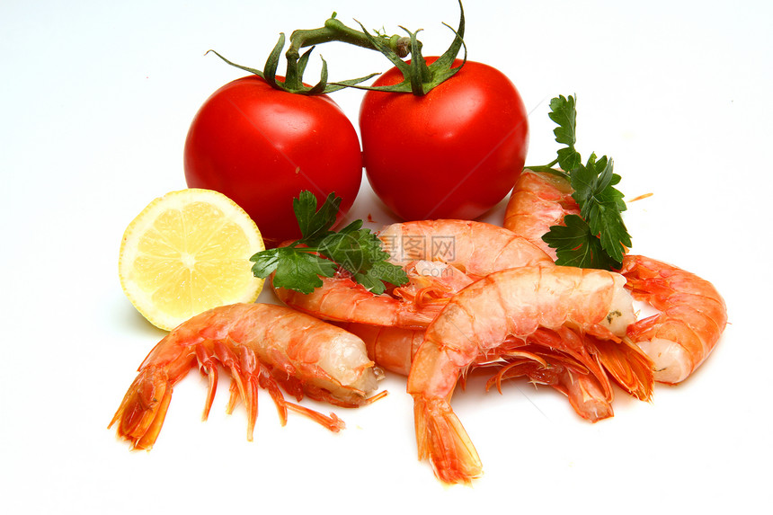虾甲壳香菜营养老虎起动机尾巴食物国王美食海鲜图片