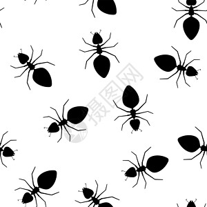 无缝矢量纹理     蚂蚁虫害背景图片