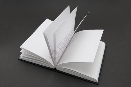 空白书本日记页数黑色笔记本工作室背景图片