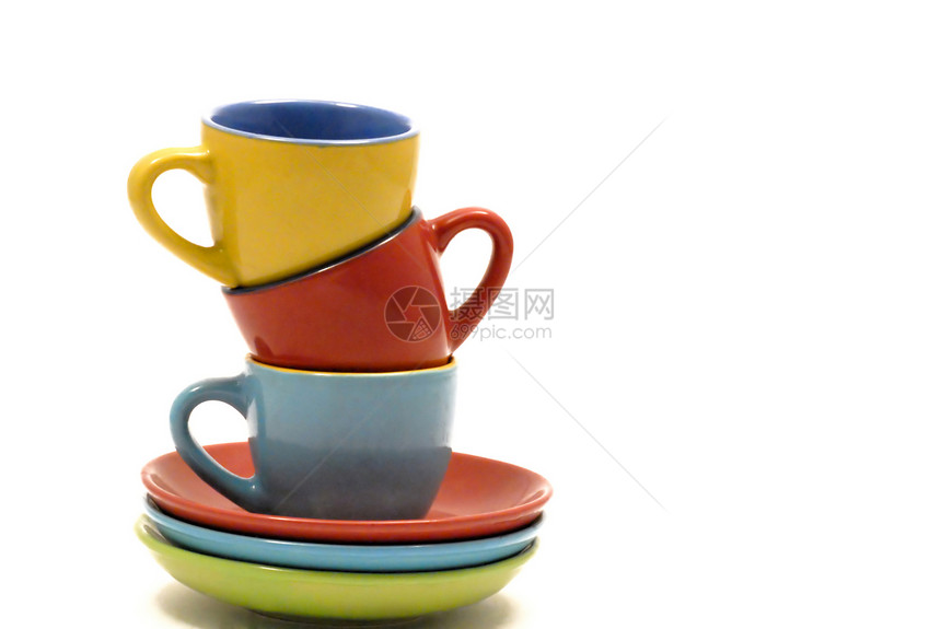 杯子咖啡陶瓷盘子菜肴图片