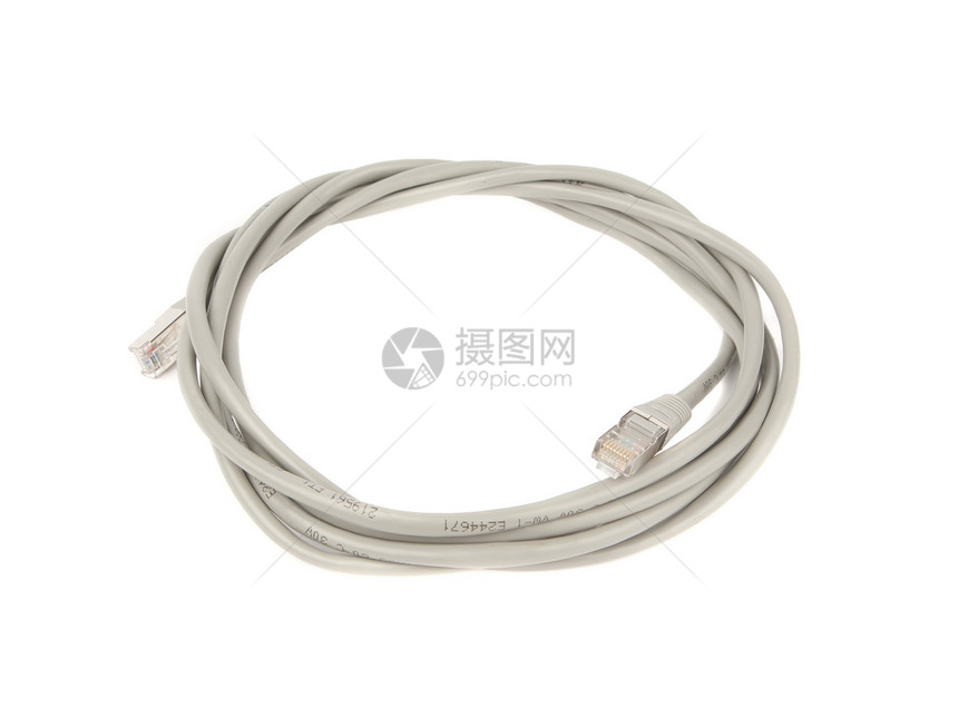 以太网电缆金属数据线圈技术绳索插头连接器电子产品局域网互联网图片