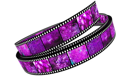 卷起的线段颜色胶片电影框架视频夹子拍摄边界链轮工作室胶卷卡通片背景图片