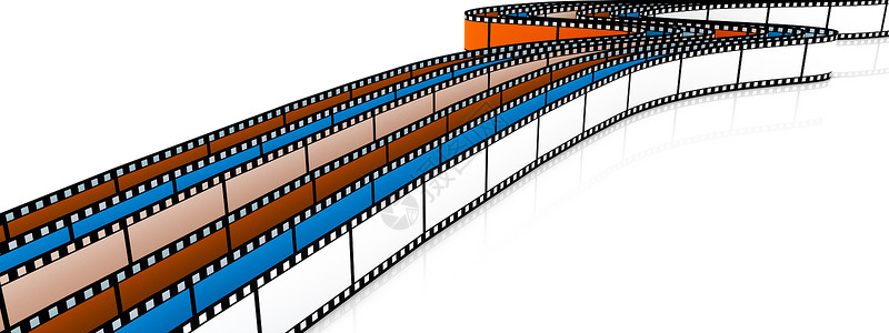 彩色3D空白薄膜卡通片链轮动画娱乐相机工作室夹子黑色视频电影背景图片