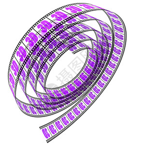 不字透明素材3D胶片推出数字视觉幻灯片双目摄影3d框架白色相机工作室背景