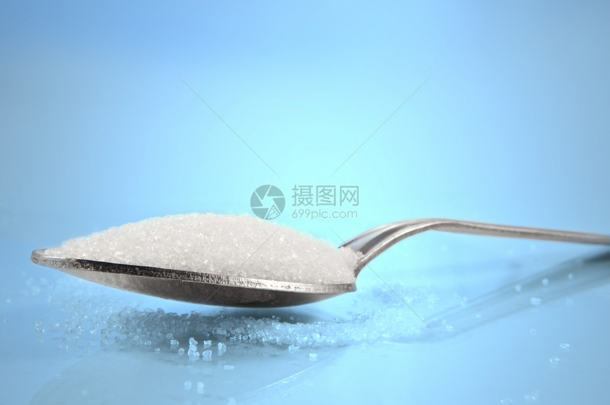 大量的糖银器营养味道水晶谷物勺子饮食食物茶匙葡萄糖图片