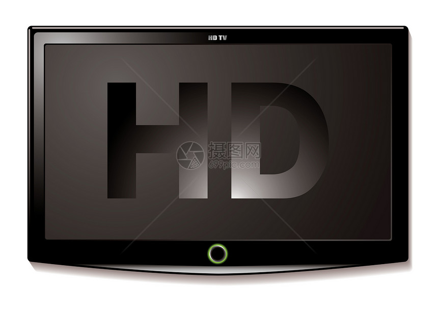 LCD 电视HD黑色图片