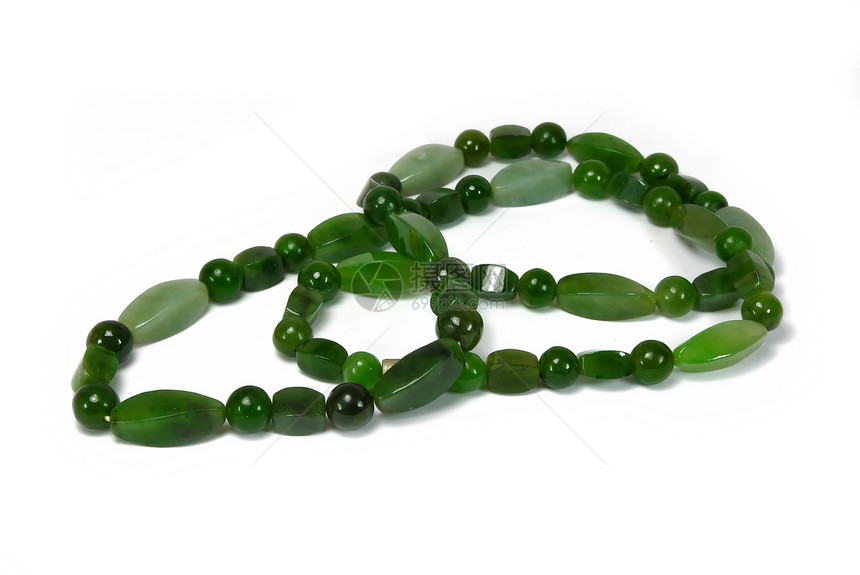 玉珠珠工艺礼物女性绿色女性化珠宝奢华圆形纽带享受图片