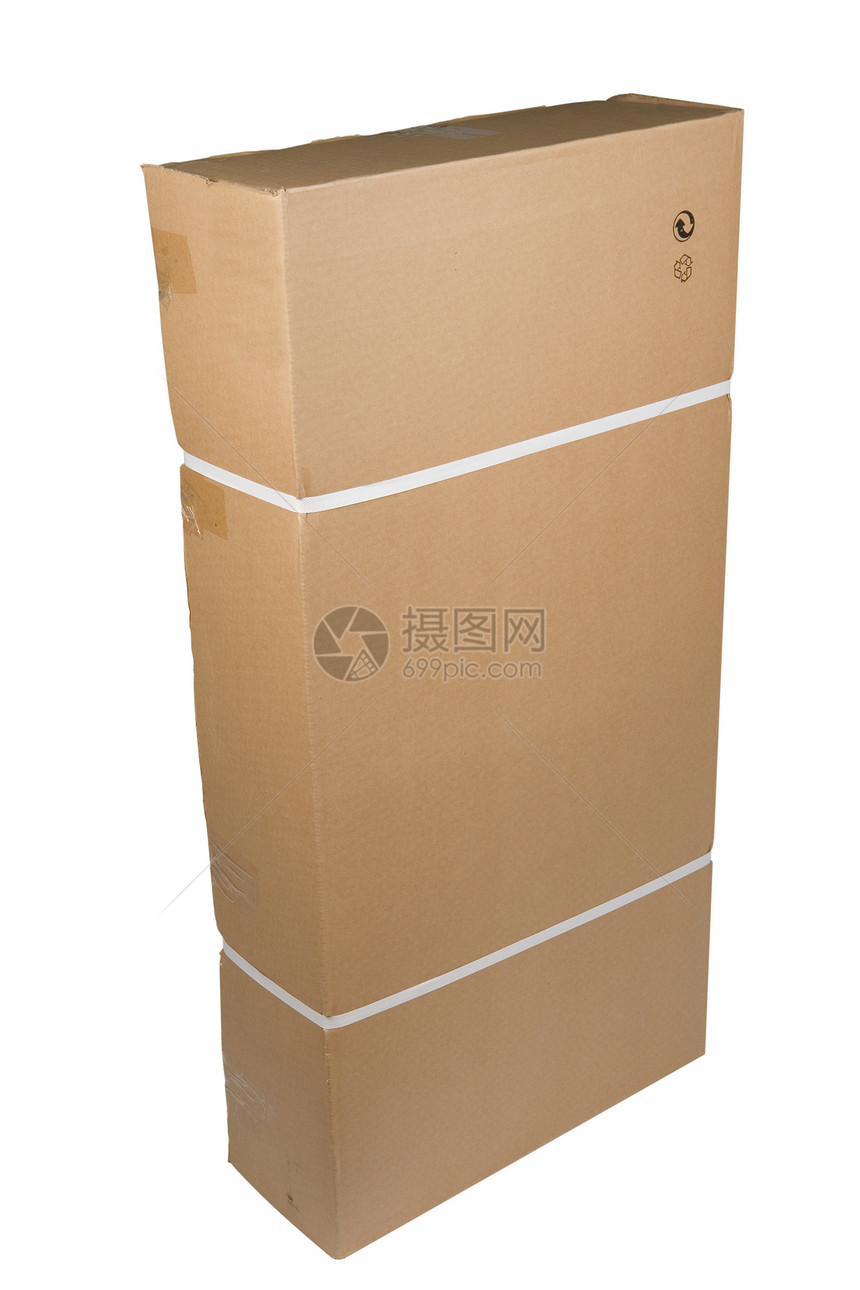 空白盒礼物回收领带棕色办公室纽带运输商业包装秘密图片