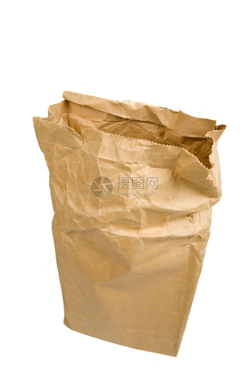 纸袋解雇邮件杂货店皱纹邮政商业零售回收棕色小袋图片
