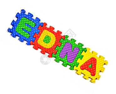 埃德纳绿色黄色紫色字母红色库存蓝色股票玩具照片背景图片