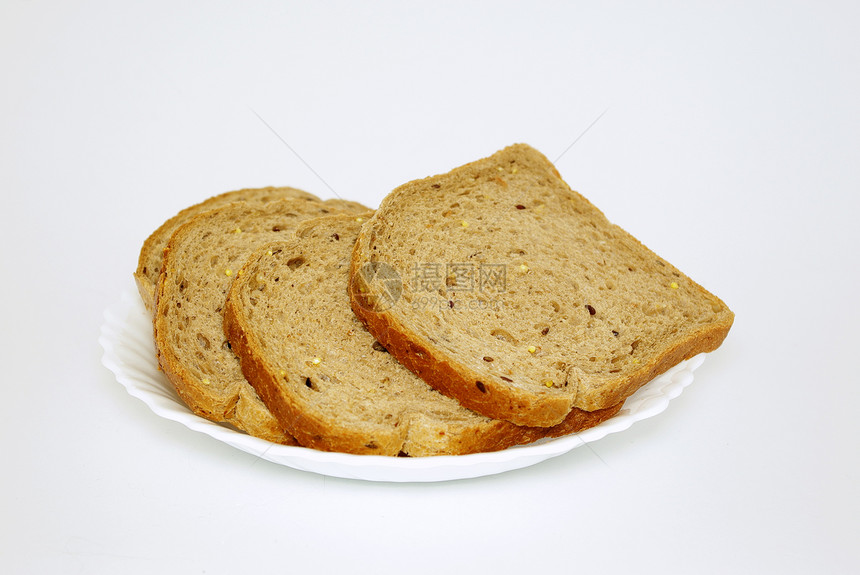 面包片面包师小麦棕色早餐午餐白色谷物纤维饮食脆皮图片