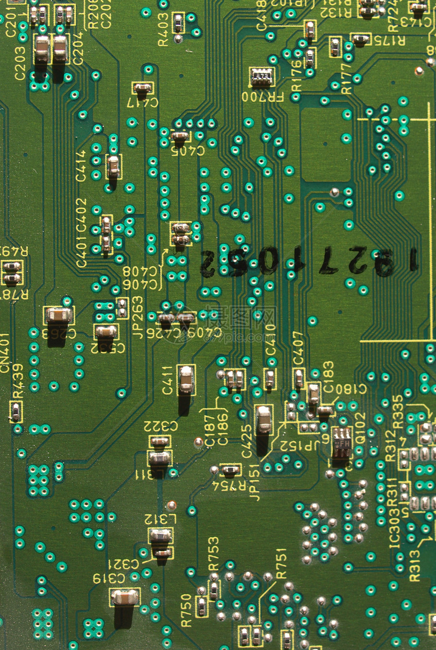 印刷电路技术蚀刻电子收音机电脑木板电容器痕迹电子产品电路板图片