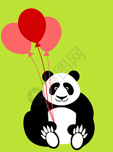 熊熊气球欢乐快乐熊熊熊养气球背景