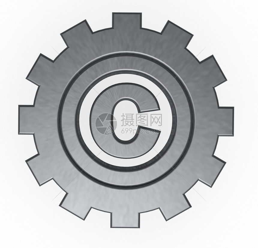 版权执照法律间谍金属财产机械保护专利商标齿轮图片