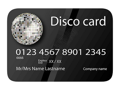 迪斯科背景信用卡迪斯科黑牌标签身份卡片数字债务财富货币签证店铺商业设计图片