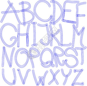 鸣鼓征将字体将蓝色字母缩放在白色上草图螺旋概念文档插图收藏公司圆形刷子绘画设计图片