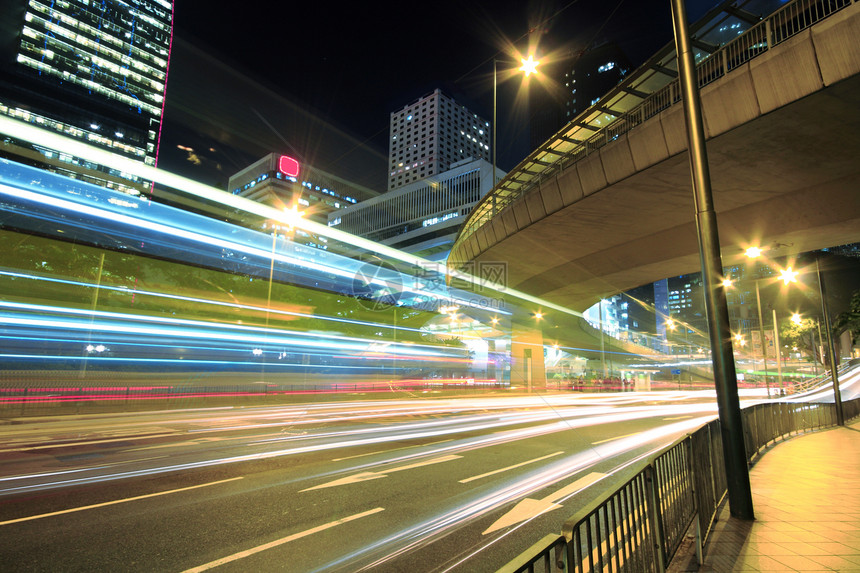 现代城市 晚上有高速公路交通 香港州康摩天大楼旅游天空汽车车辆日落运输公共汽车天际驾驶图片