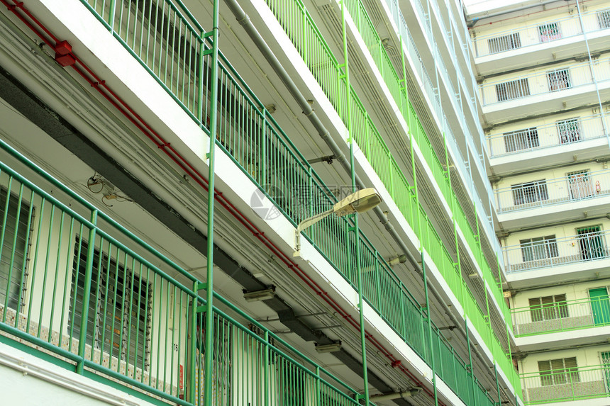 香港公共住房公寓区一楼住宅民众天空建筑城市财产土地蓝色图片