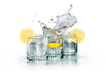 冰块元素白色冷柠檬冰块设计水果饮食生活方式口渴玻璃液体元素饮料背景